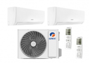 GREE PULSE KLÍMA SZETT 2 DB BELTÉRI 2.5 KW és 1 DB KÜLTÉRI 5.3 KW